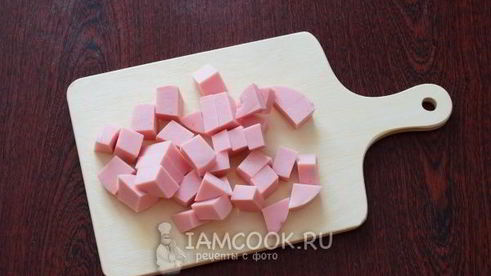 гречка с колбасой