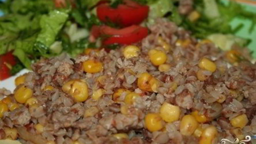 Рецепт гречка с кукурузой