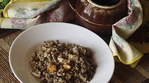 гречка с курицей в горшочке