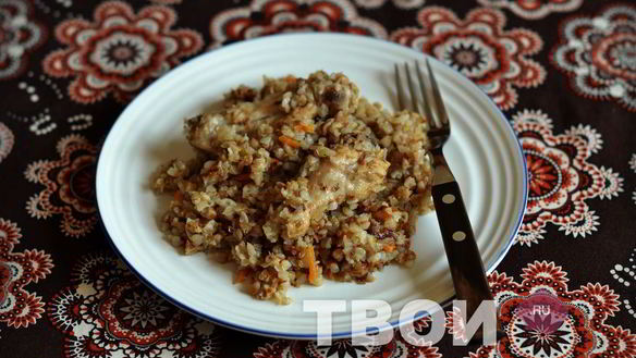 Рецепт Гречка с курицей в мультиварке