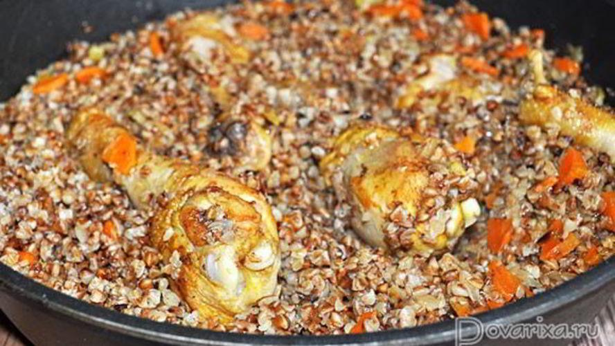 Рецепт гречка с курицей