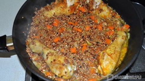 гречка с курицей