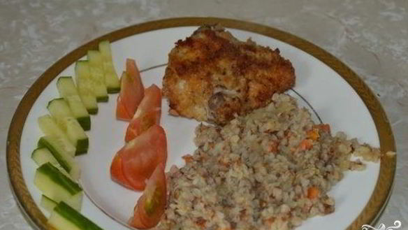 Рецепт Гречка с луком и морковью