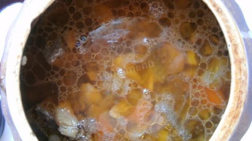 гречка с мясом и грибами в горшочке