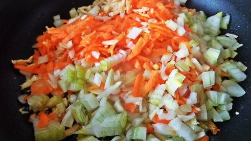 гречка с мясом и корнеплодами