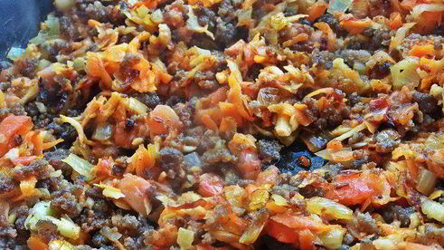 гречка с мясом и корнеплодами