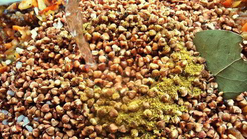 гречка с мясом и корнеплодами