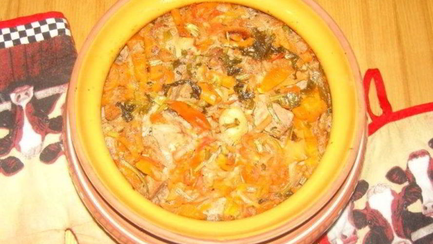 Рецепт гречка с мясом в горшочке