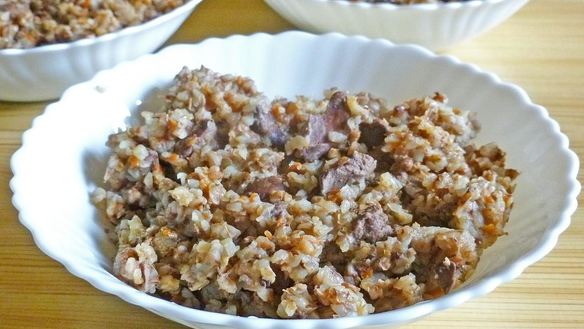 Рецепт Гречка с печенью в мультиварке