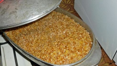 гречка с печенью