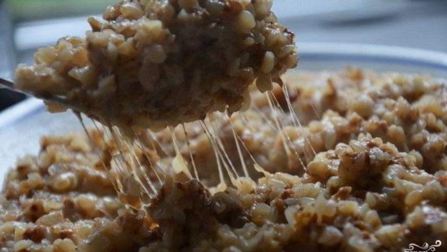 Рецепт гречка с сыром
