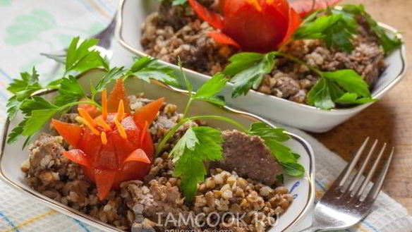 Рецепт Гречка с тушенкой в скороварке