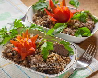 Гречка с тушенкой в скороварке