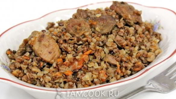 Рецепт Гречка со свининой в мультиварке