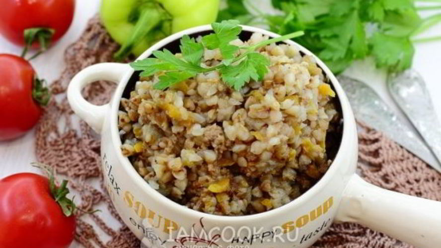 Рецепт гречка со свиным фаршем в мультиварке
