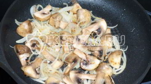 гречневая каша с грибами и овощами