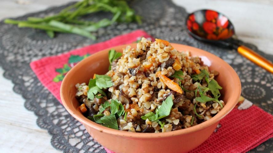 Рецепт гречневая каша с грибами