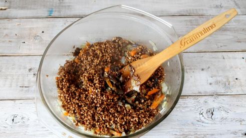 гречневая каша с грибами