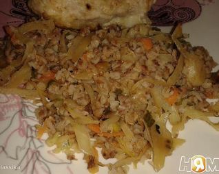Гречневая каша с капустой
