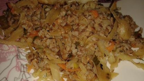 гречневая каша с капустой