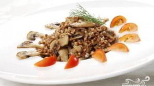 гречневая каша с шампиньонами