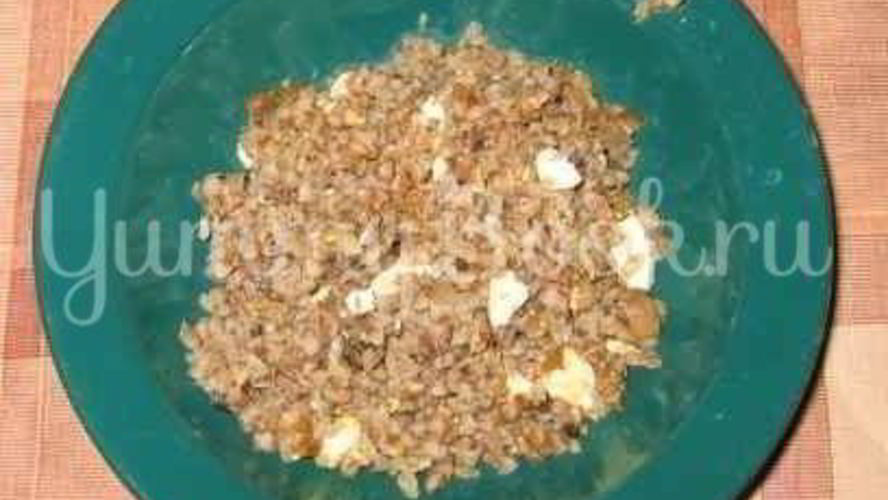 Рецепт каша гречневая с белыми грибами