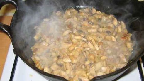 каша гречневая с белыми грибами