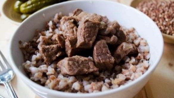 Рецепт Каша гречневая с говядиной