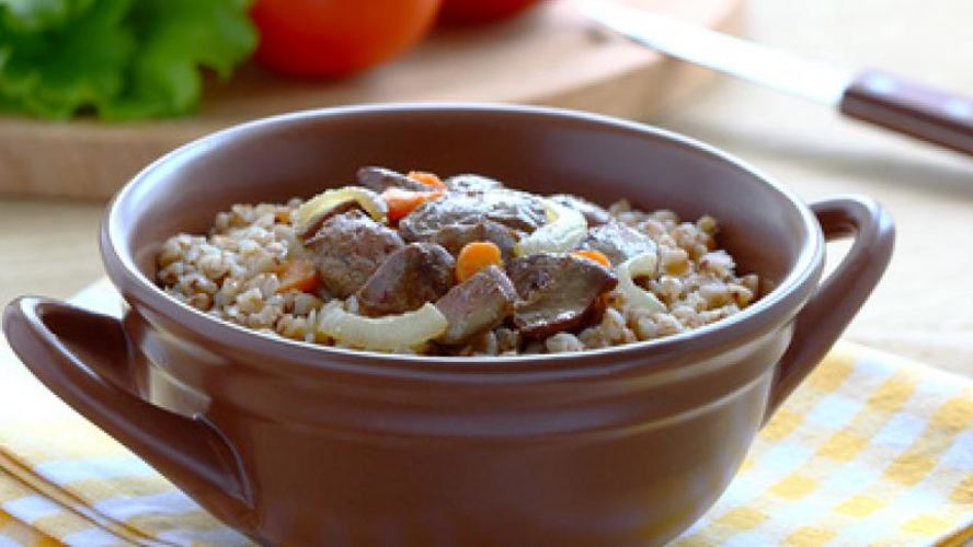 Рецепт каша гречневая с печенью