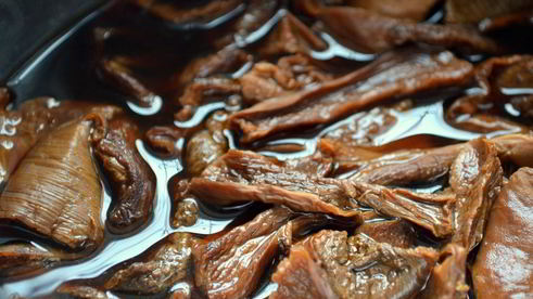 грибная каша в кабачке