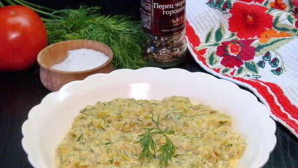 Рецепт Кабачковая каша со сметаной по-венгерски Февзелек