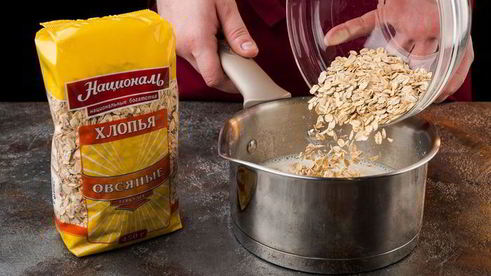 каша геркулес с бананом