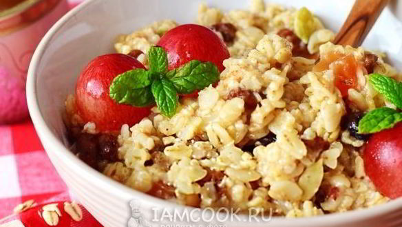 Рецепт Каши геркулесовой ны воде