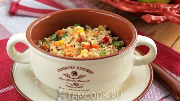 Рецепт Каши иза киноа с овощами