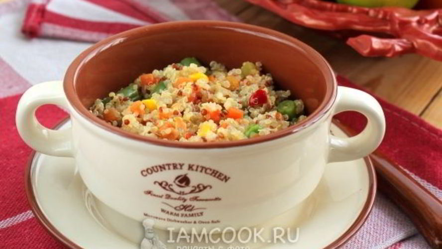 Рецепт каша из киноа с овощами