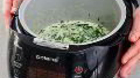 каша из шпината в мультиварке