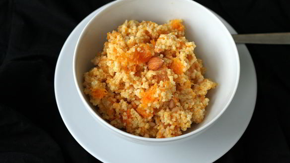 Рецепт Каша пшенная с курагой и тыквой