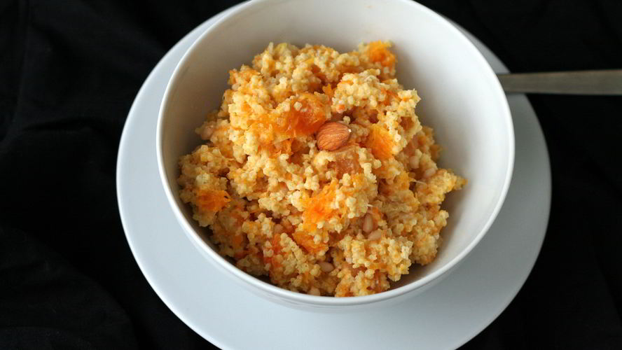 Рецепт каша пшенная с курагой и тыквой