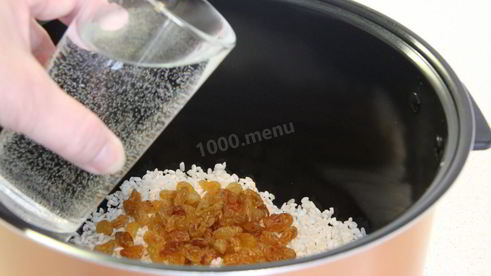 каша рисовая молочная в мультиварке