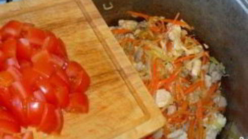 каша рисовая со свининой