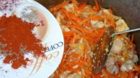 каша рисовая со свининой