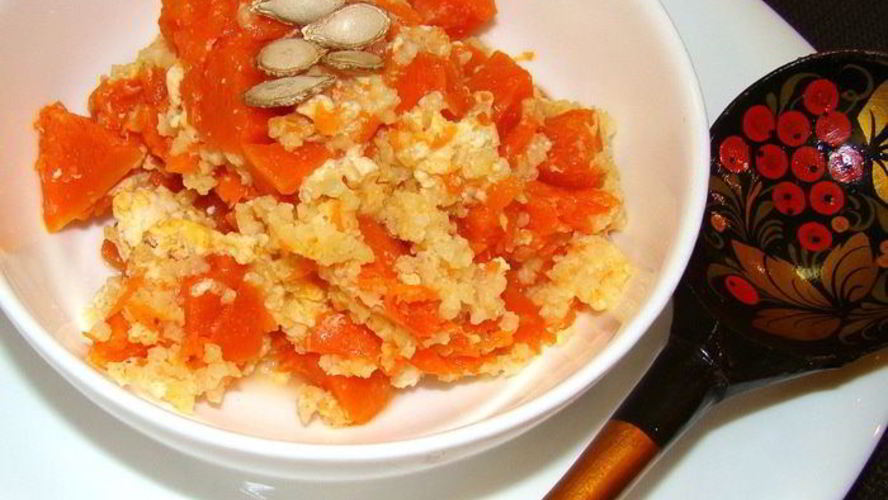 Рецепт каша тыквенная с пшеном