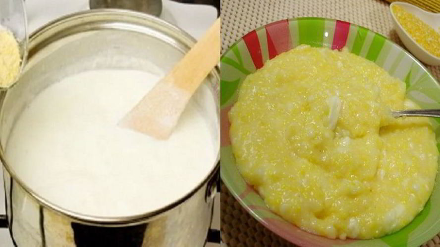 Рецепт кукурузная каша на молоке
