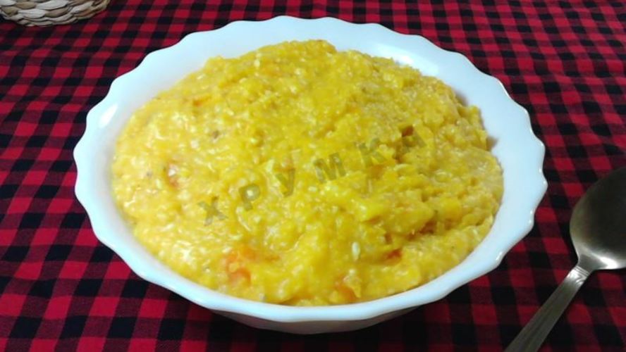 Рецепт кукурузная каша с тыквой