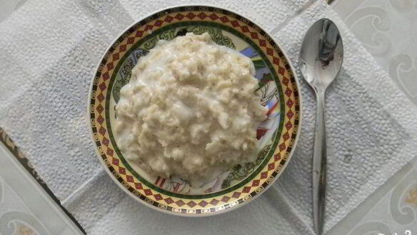 Рецепт Овсяная каша на молоке