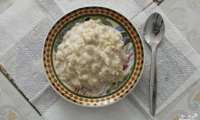 Овсяная каша на молоке