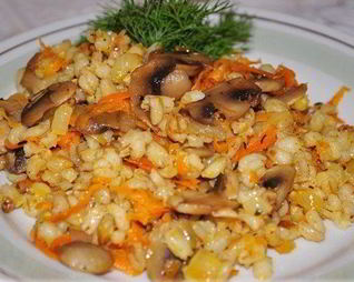 Перловая каша с грибами
