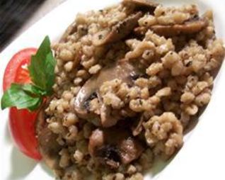 Перловка с грибами