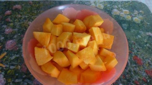 постная каша с тыквой