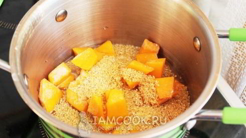 пшеничная каша с тыквой